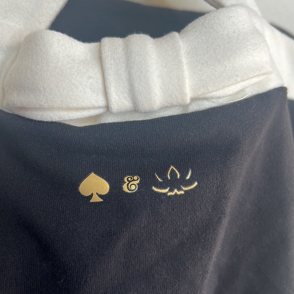 Kate Spade & Beyond Yoga collab tank top black cream stretch small nwt - Picture 5 of 7